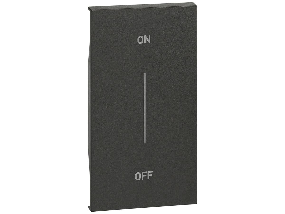 Tastenabdeckung Living Now für Tasten MyHOME 2 Module m.Aufdruck ON-OFF schwarz