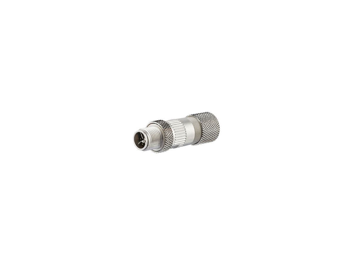 Stecker M12 Ethernet Kat.6A g. feldkonfektionierbar IP67