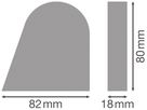 Endkappe LEDVANCE LINEAR MR Kunststoff 82×80×18mm chrom 2 Stk