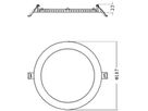 LED-Downlight LEDVANCE SLIM 16W 1650lm 830/840 IP44 DALI Ø187×23mm weiss