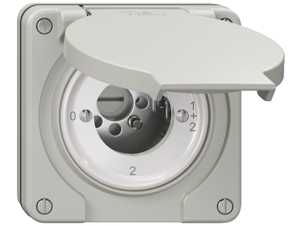 UP-Schlüsselschalter NEVO SNAPFIX® Serienschalter 16A 400V 0-1-1+2-2 lgu