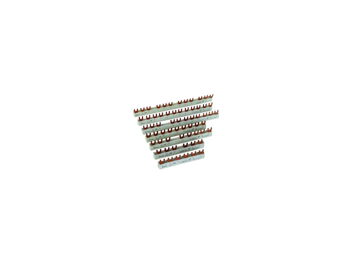Phasenschiene Eaton xPole 4P 4Ph Gabel 10mm² 63A 140mm 2Geräte