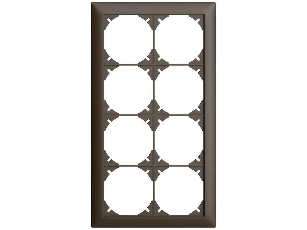 UP-Kopfzeile EDIZIOdue SNAPFIX® 4×2 vertikal 148×268mm umbra