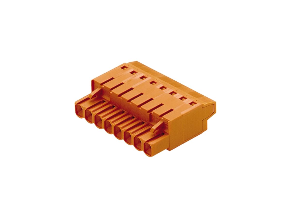 Buchsenstecker Weidmüller BLT geschlossen 5.08mm 2L verzinnt orange