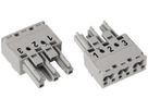 Buchse WAGO Winsta 3L 2×0.5…4mm² grau