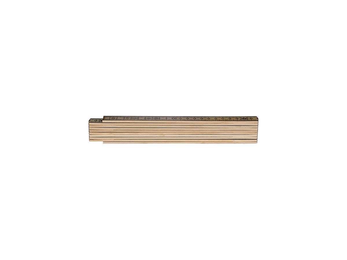 Gliedermassstab Rieffel Futura Holz 2m 10 Glieder metrisch natur