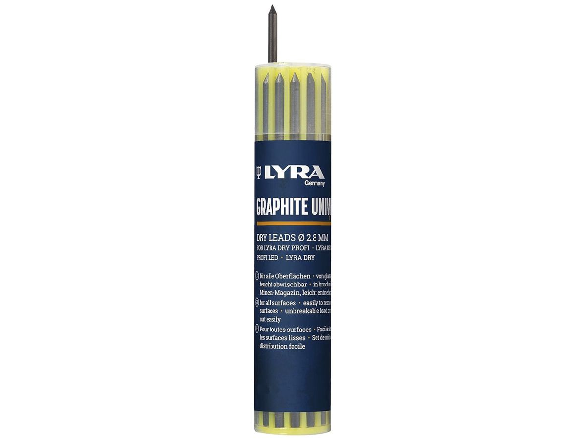 Graphitminen ELBRO rund 2B Dispenser mit 12 Stück grau