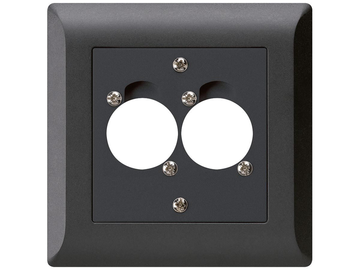 UP-Montageset für 2 XLR schwarz kallysto.line
