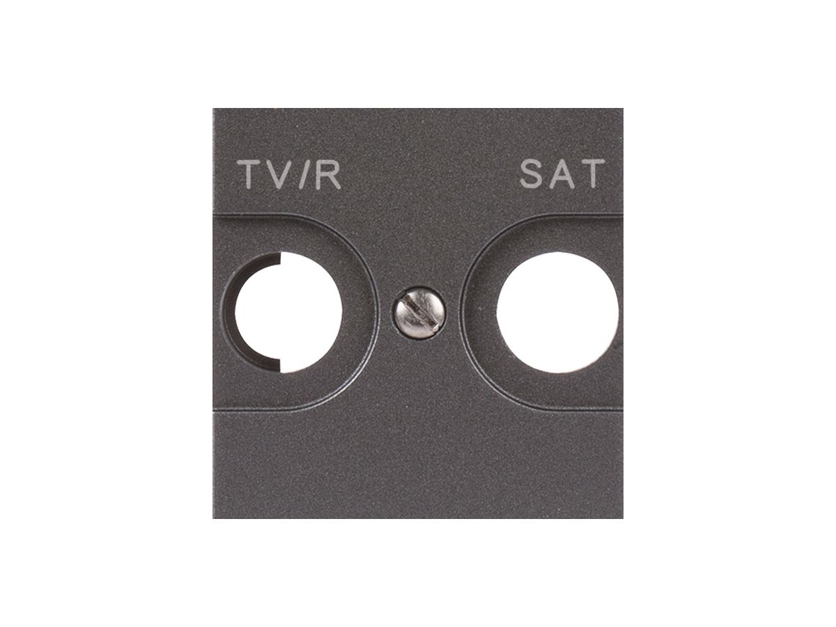 Frontplatte MOS TV/FM/SAT magnesium 2 Module