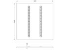 LED-Panelleuchte LEDVANCE PL INV 38W 4700lm 3000K DALI 620×620 schwarz