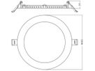 LED-Downlight LEDVANCE SLIM 13W 1300lm 830/840 IP20/44 90° Ø162mm weiss