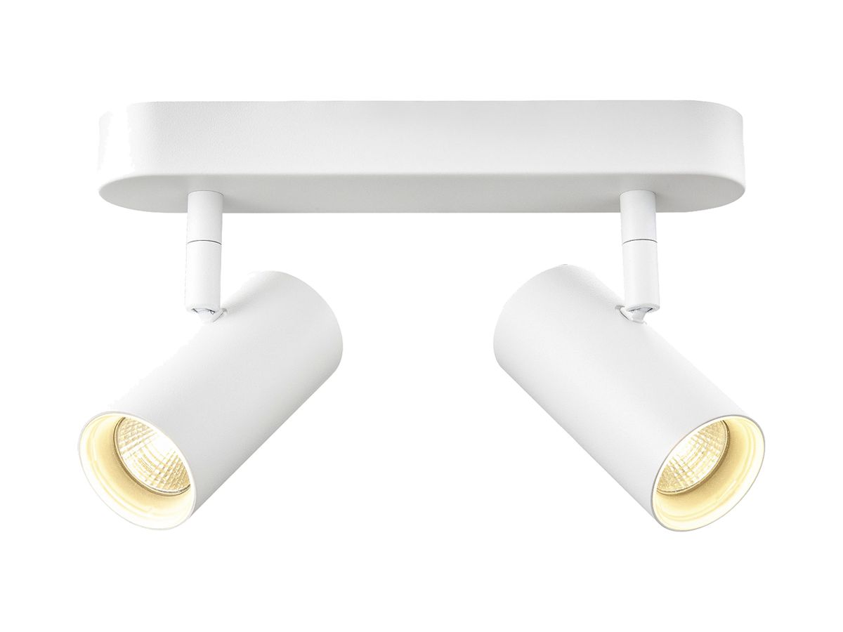 LED-Spot SLV NOBLO 12W 1460lm 930 DIM 240×105×127mm weiss 2×Spot