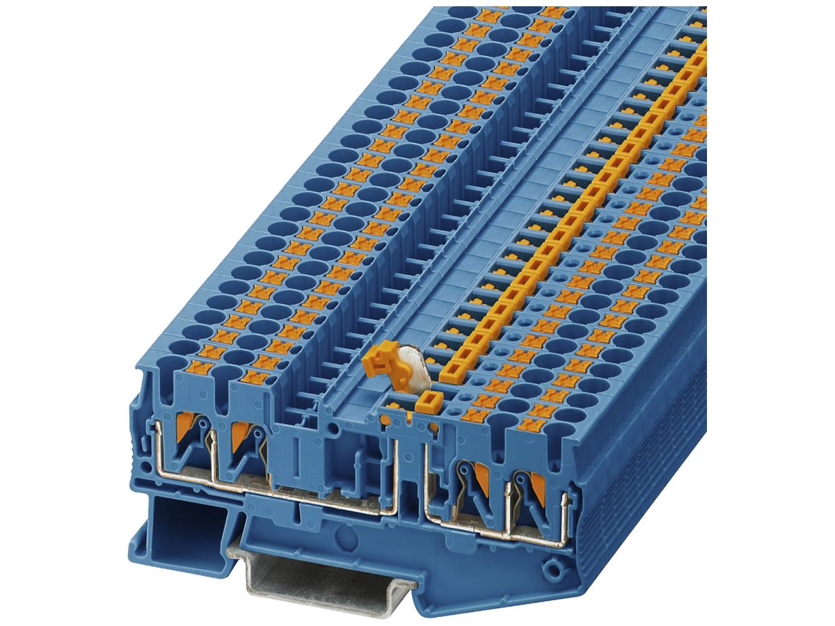 Trennklemme 0.14…4 mm² blau Push-in Anschluss PT 2.5-QUATTRO-MT BU