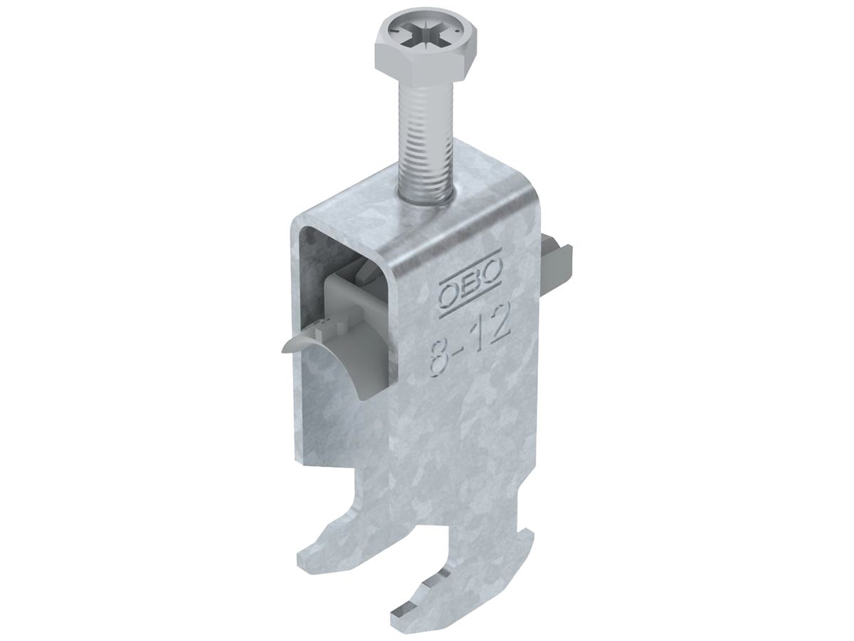 Schnellverleger BET 2056 H-Fuss Kunststoff 8…12mm 2×Kabel Stahl tfZn