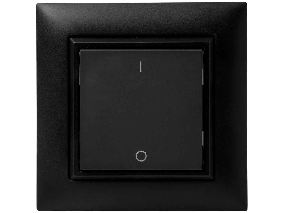 AP-RF-Taster ALADIN EnOcean EDIZIOdue, 1-fach, schwarz, I/0