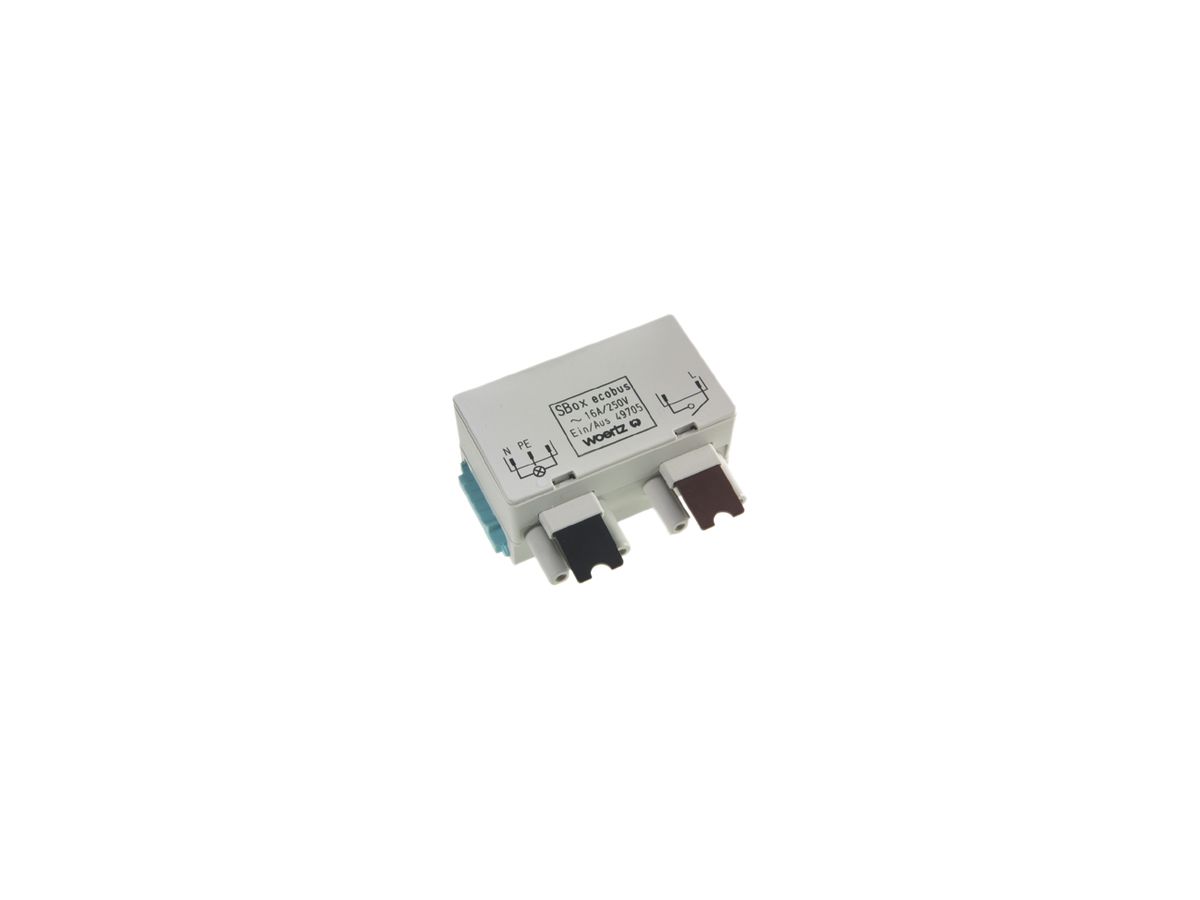 Abzweigdose Woertz für Flachkabel Power Lampenschaltung ON/OFF C1+C4