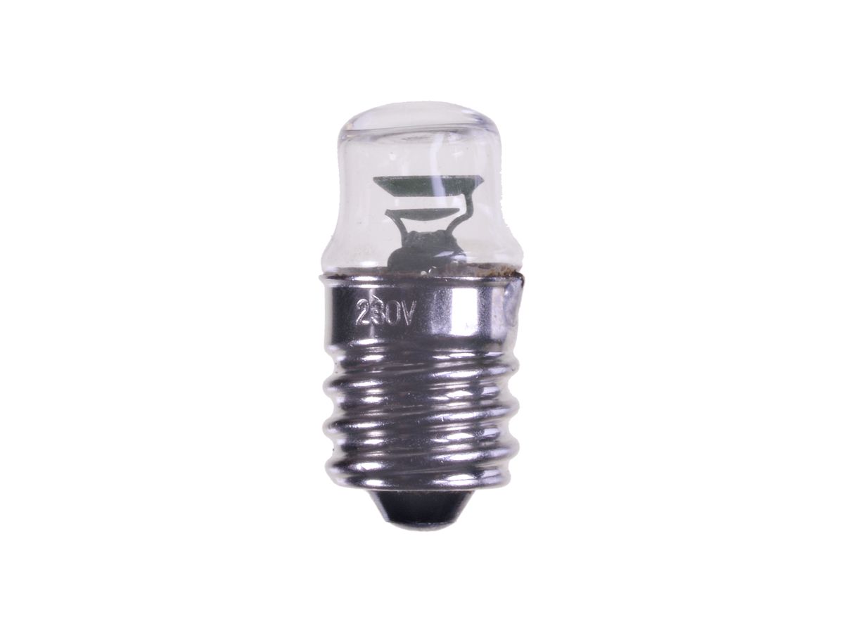 Glimmlampe DURL E14 230V 13×30mm klar