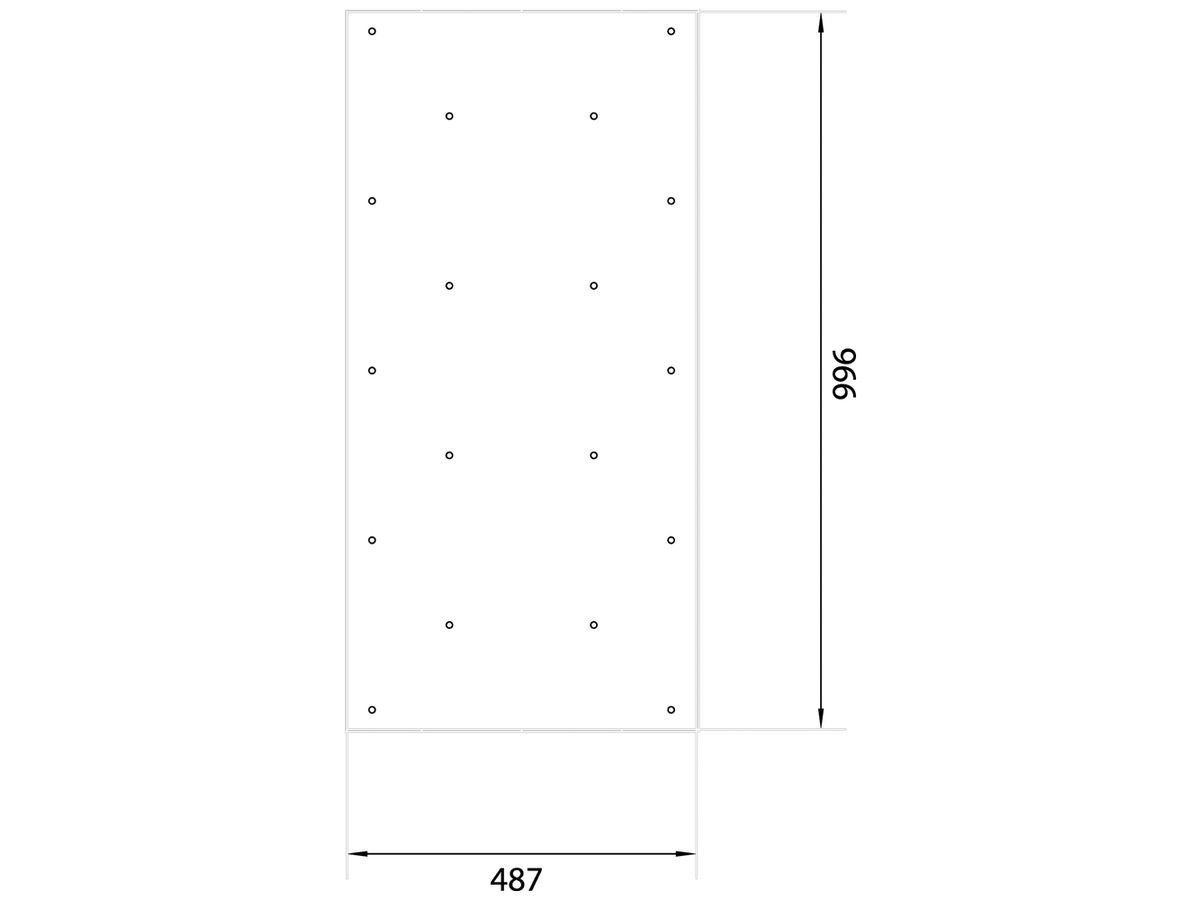 Deckel tehalit BKG Oberteil Wanne für Bodenkanal 500×1000×3mm