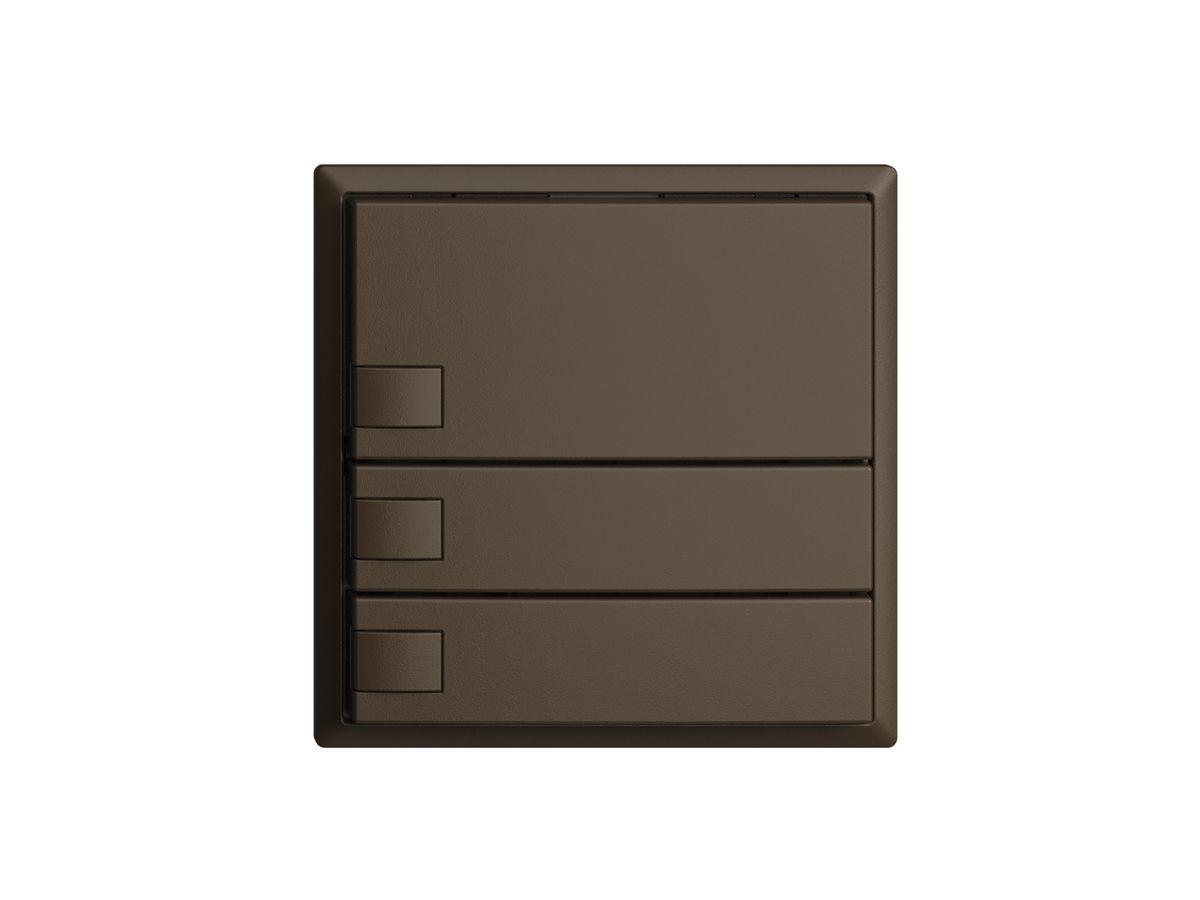 UP-Taster KNX 3-fach EDIZIOdue coffee RGB ohne LED