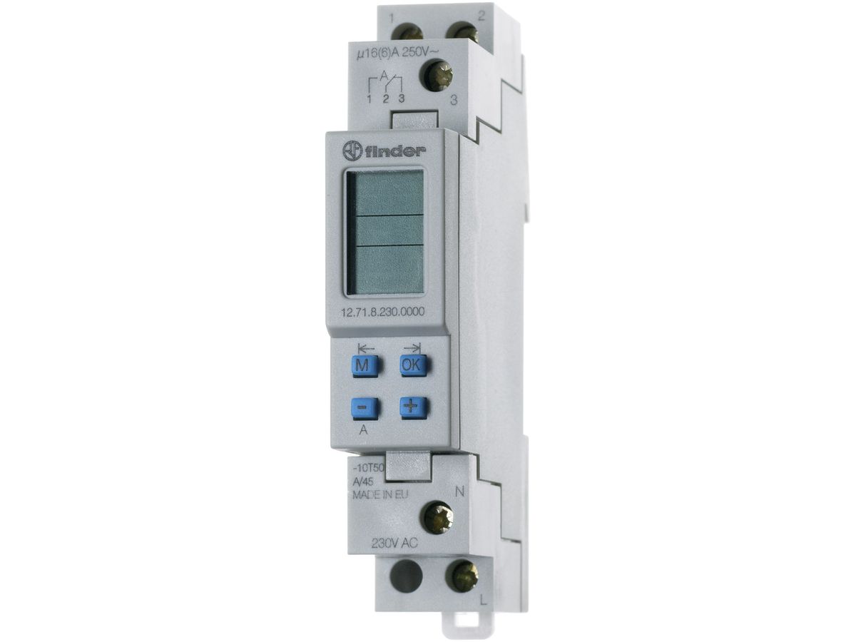 Schaltuhr Finder digital 1W 16A 230VAC