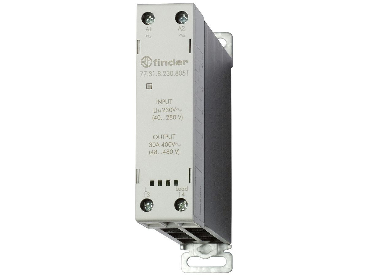 Halbleiterrelais Finder 77.21 25A/19…305VAC Kontakt NO 230VAC