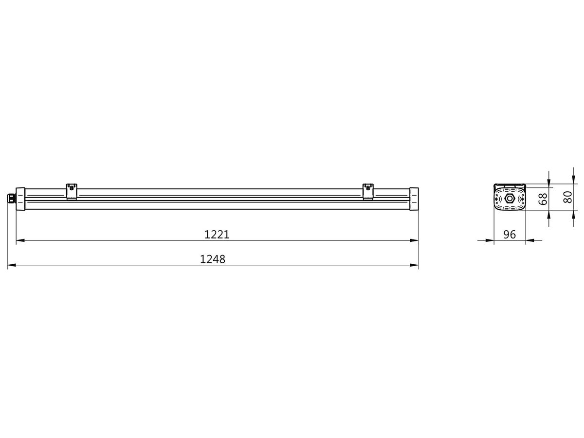 LED-Feuchtraumleuchte Philips Pacific Pro WB 51W 8000lm 4000K