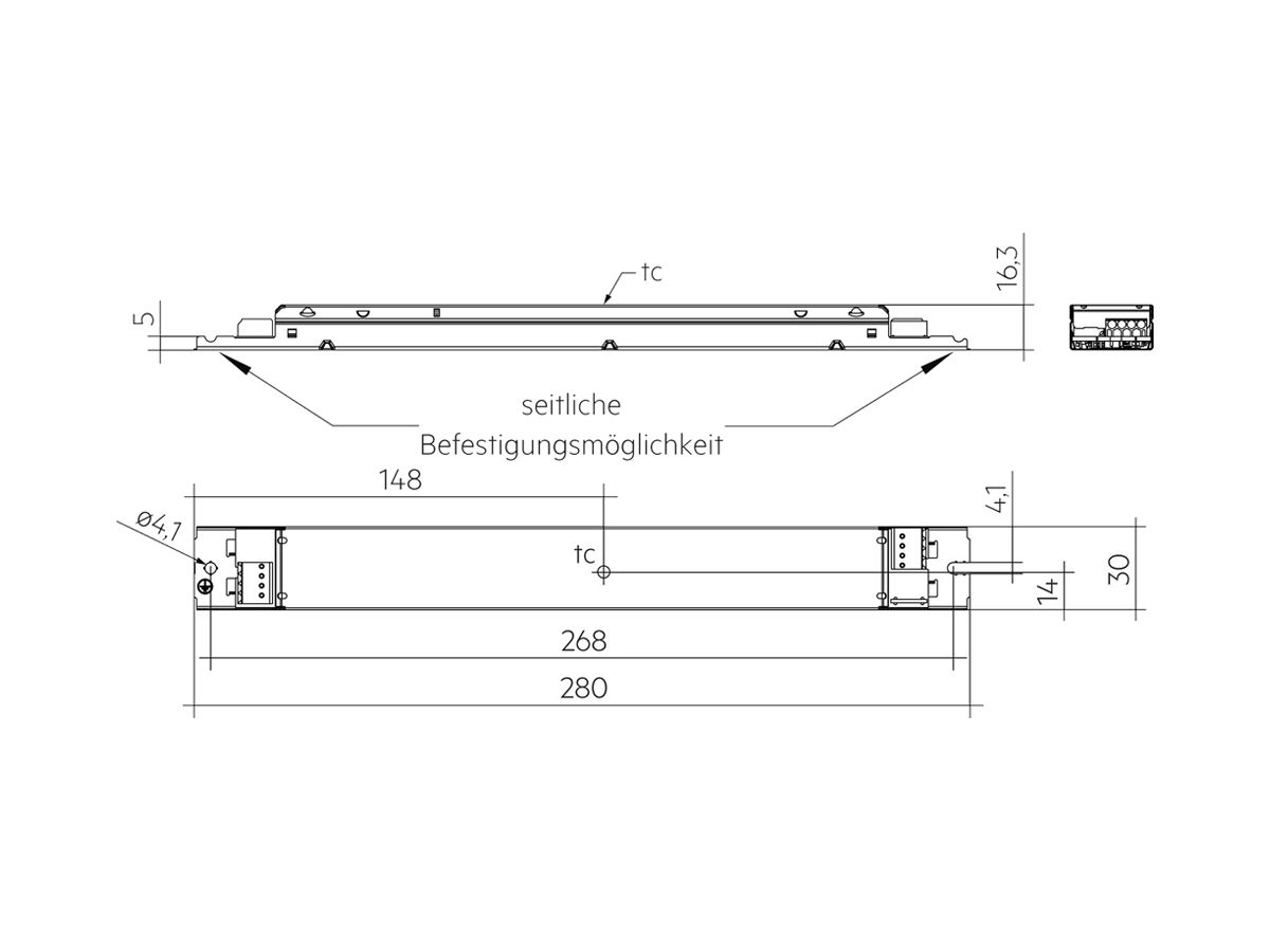 LED-Betriebsgerät Tridonic 8.1…35W 15…54V 150…700mA ON/OFF
