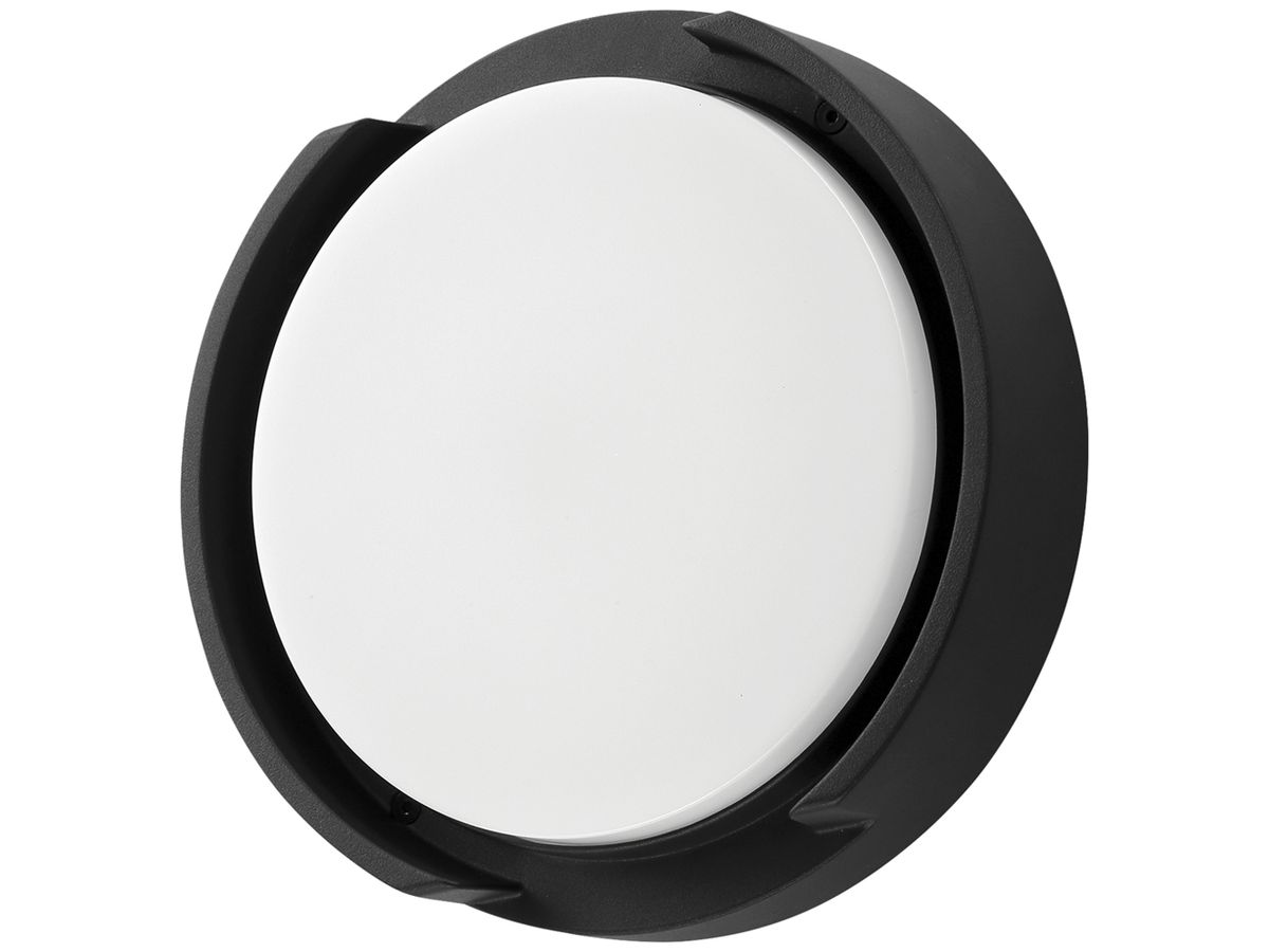LED-Decken-/Wandleuchte  LARGO 9W 840lm 3000K/4000K IP66 direkt 270mm schwarz