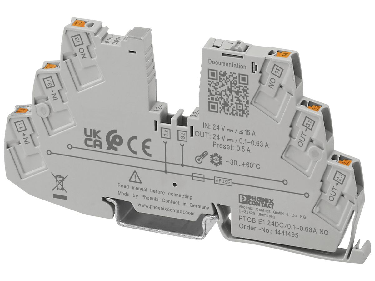 Geräteschutzschalter PX PTCB E1 24DC/0.1-0.63A NO
