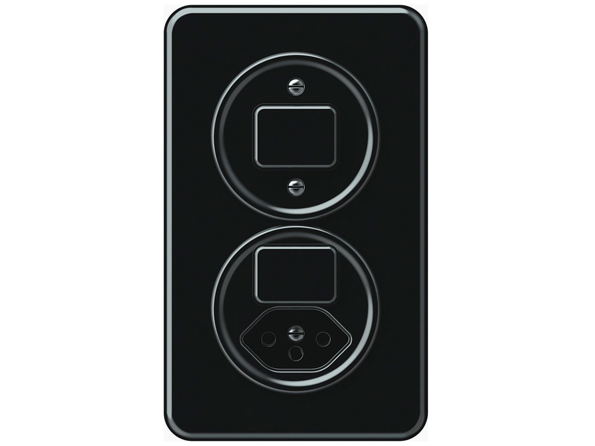 UP-Kombination origin Sch 3/1L + Sch 3/1L+T13 88×148mm schwarz