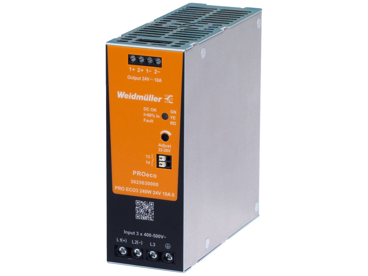 Schaltnetzgerät Weidmüller Connect Power PRO ECO3 240W 24V 10A