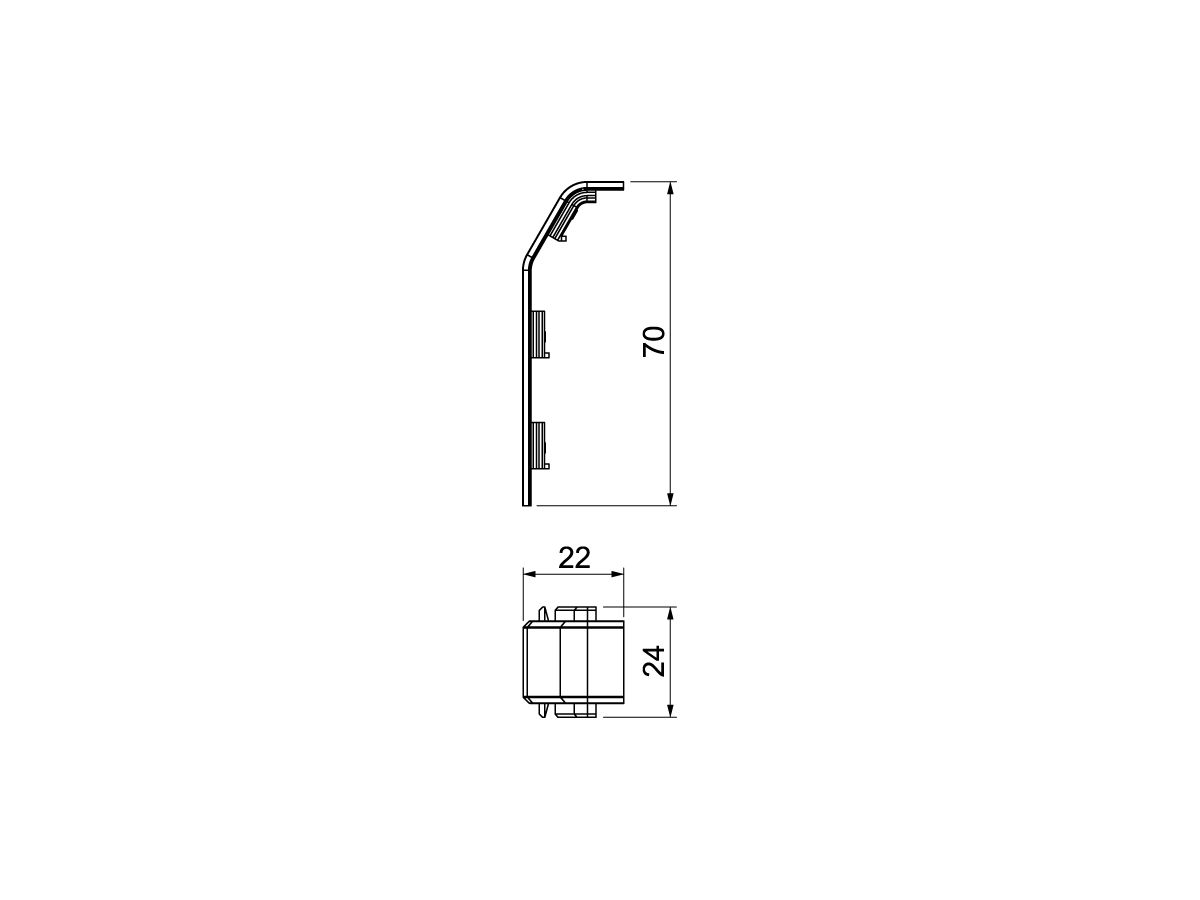 Kupplung Bettermann SL 20×70 9010, PVC, reinweiss, 9010