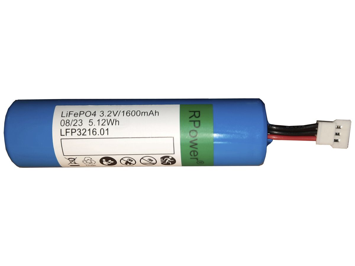 Akku RPower LiFePO4 3.2V 1600mAh Ø20×70mm