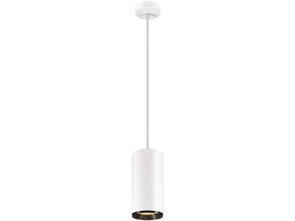 LED-Pendelleuchte SLV NUMINOS PD PHASE XL 36W 3250lm 2700K 36° weiss/schwarz