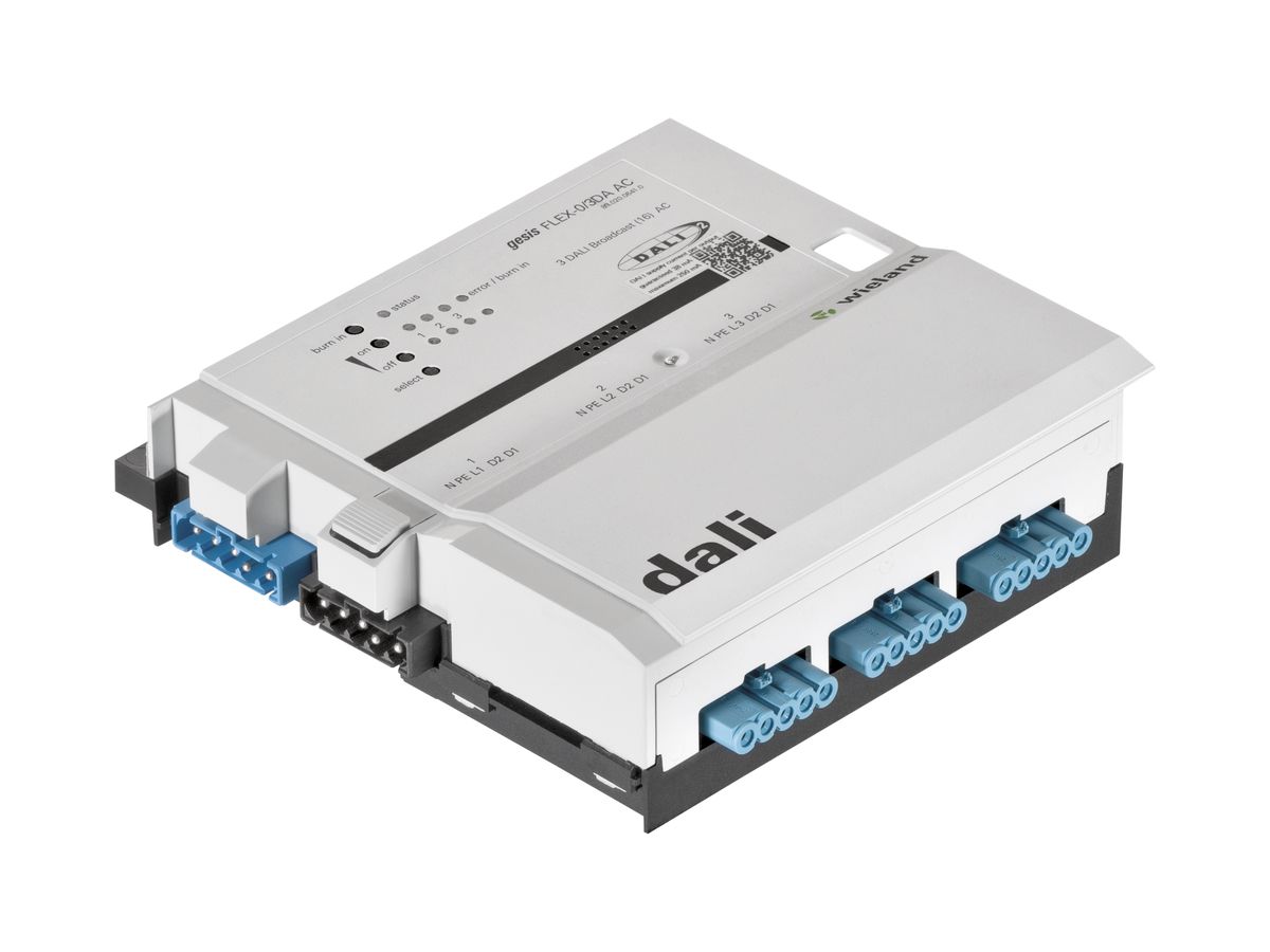 Erweiterungsmodul Wieland gesis, DALI-Gateway 3-Kanal (à 16 TN)