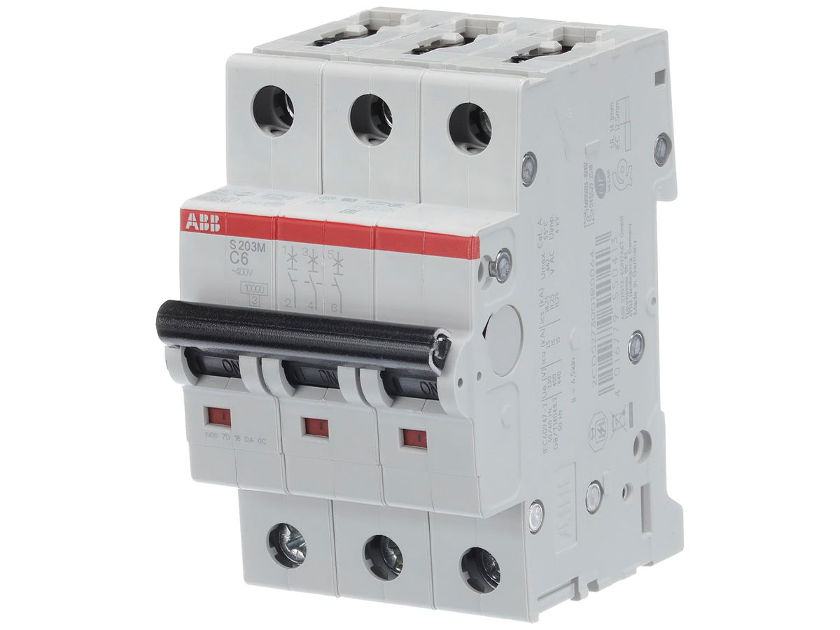 Leitungsschutzschalter ABB S203M-C6 6A C 10kA