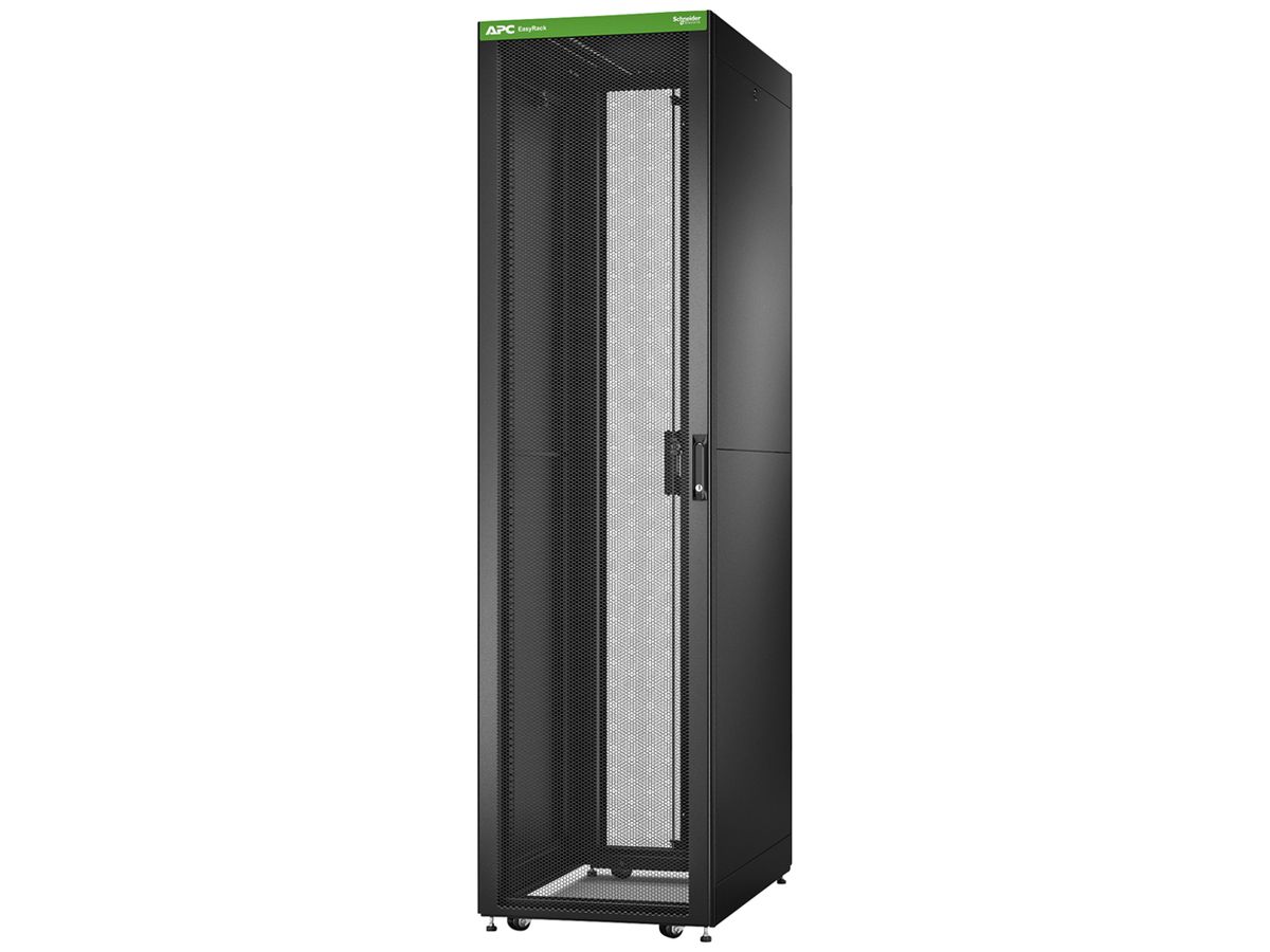 Netzwerkschrank Easy Rack 600mm/48HE/1000mm mit Seitenwände schwarz