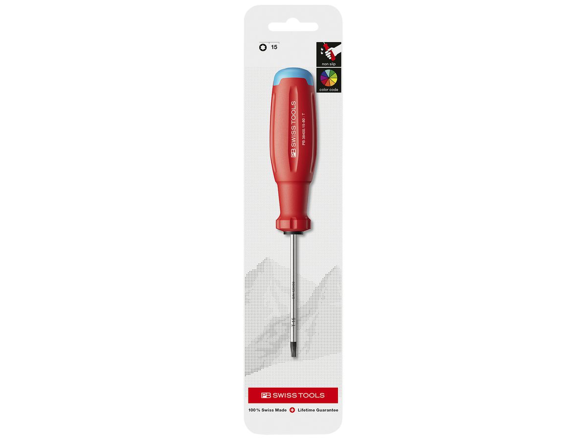 Schraubenzieher TX PB SwissGrip Evo TX15 80mm
