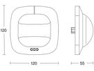 EB-Präsenzmelder Steinel Dual HF DALI-2 APC 360° h=2.8m 20m×3m