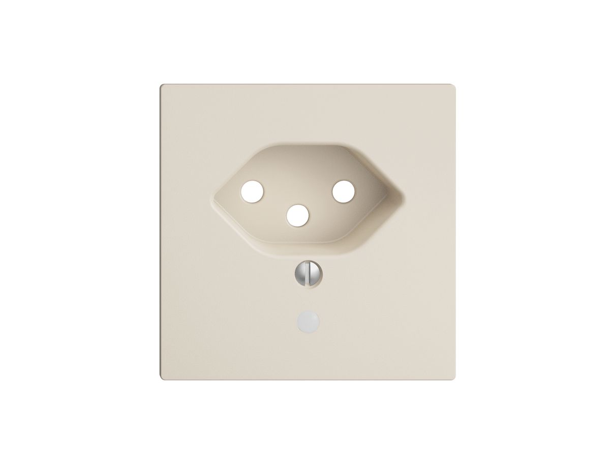 Frontplatte EDIZIOdue T13 crema 60×60mm mit Linse