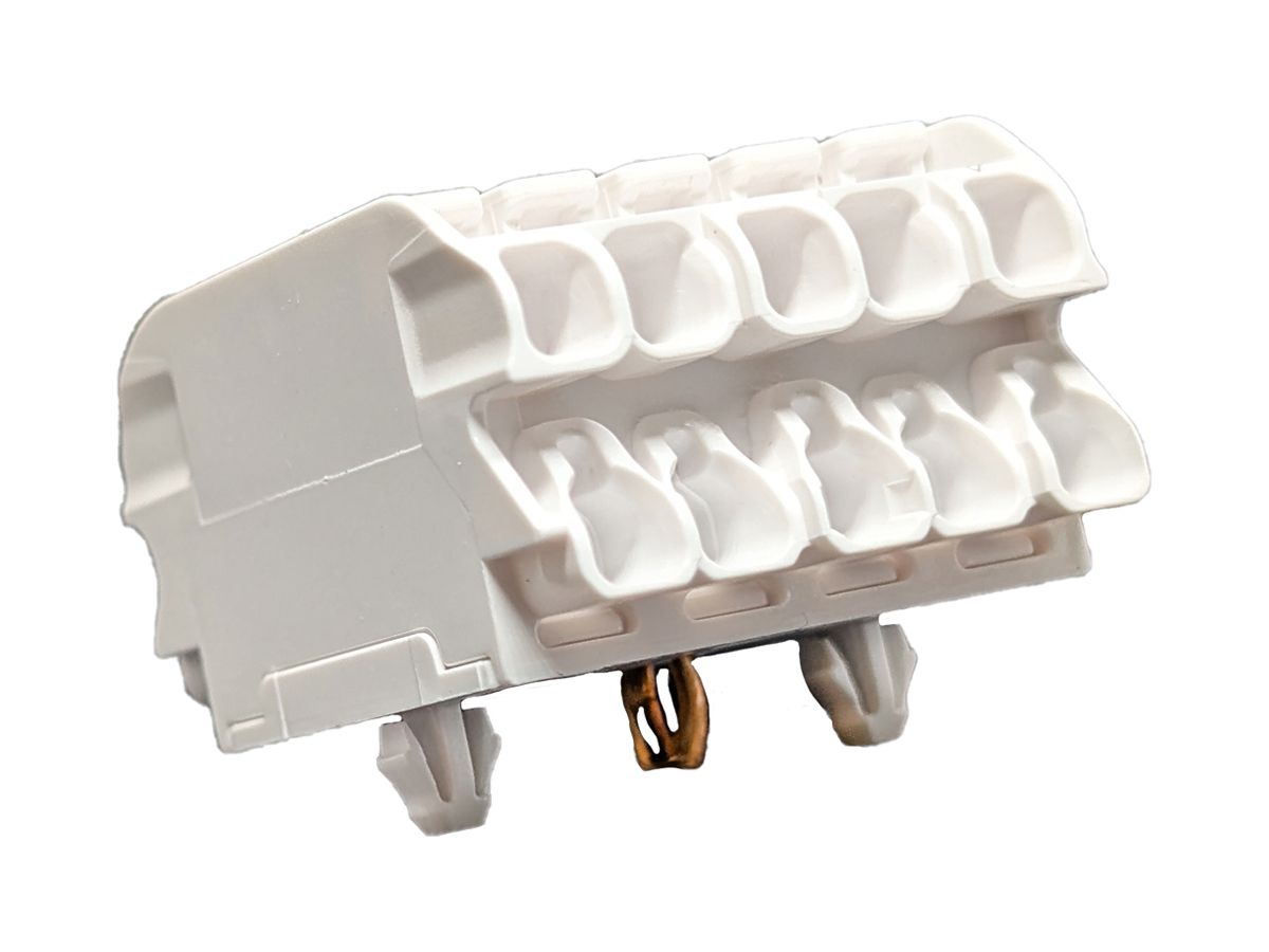 Verbindungsklemme 5P 0.5…2.5mm² steckbare Erdung ws