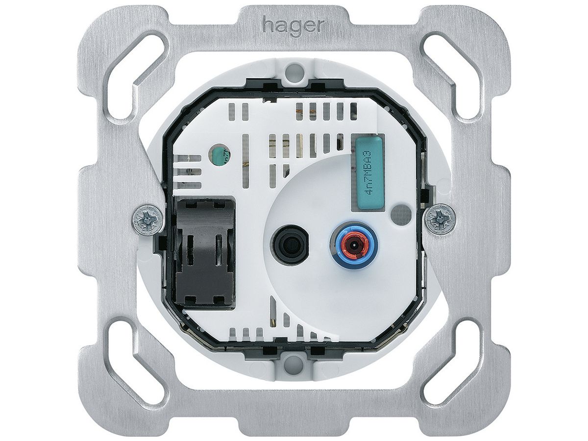 UP-Thermostat Hager F, mit Schalter Heizen/Kühlen