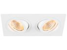 EB-LED-Spot SLV NEW TRIA 13.6W 610lm 927 38° DIM 170×90mm weiss 2×Spot
