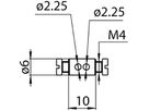 Seilklemme Sylvania OneTrack Messing Ø6×10mm Nickel