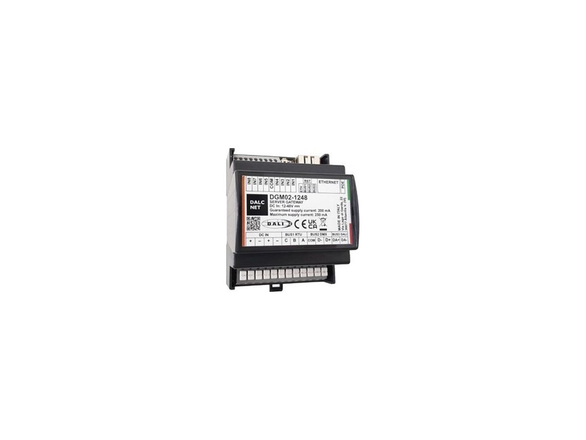 Gateway DALCNET DGM02 M-Bus Schnittstelle Ethernet 512-Kan 12…48V DC IP20