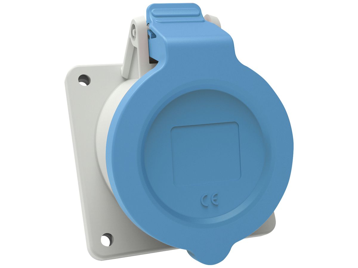 EB-Steckdose CEE Bals INNOLINQ 3P 16A 230V blau 6h IP54 schraublos 75×75mm 20°
