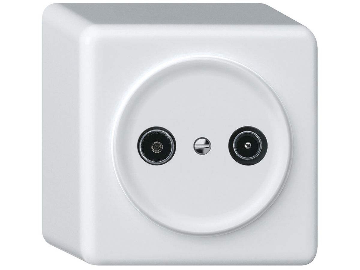 AP-Antennendose TV-R origin Durchgangsdose 18.5dB 1.7dB weiss