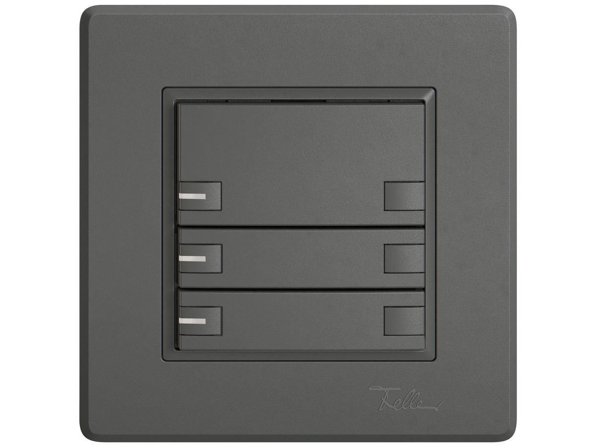 UP-KNX-Taster RGB EDIZIO.liv SNAPFIX® Temperaturfüh.RGB-LED 3×T 2-Tbed.dgu