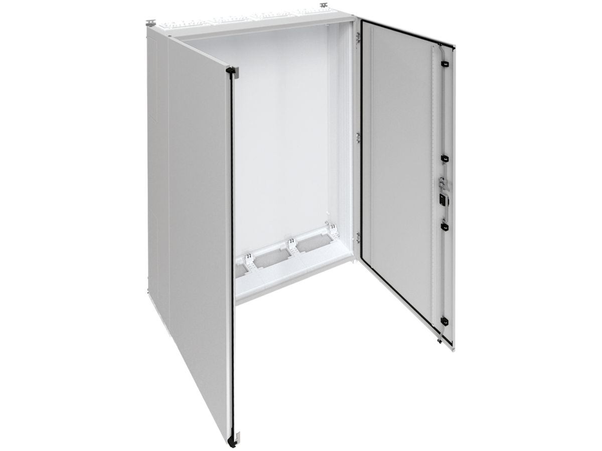 Wandschrank Hager univers mit Volltür SK II IP55 1550×1050×275mm RAL 7035