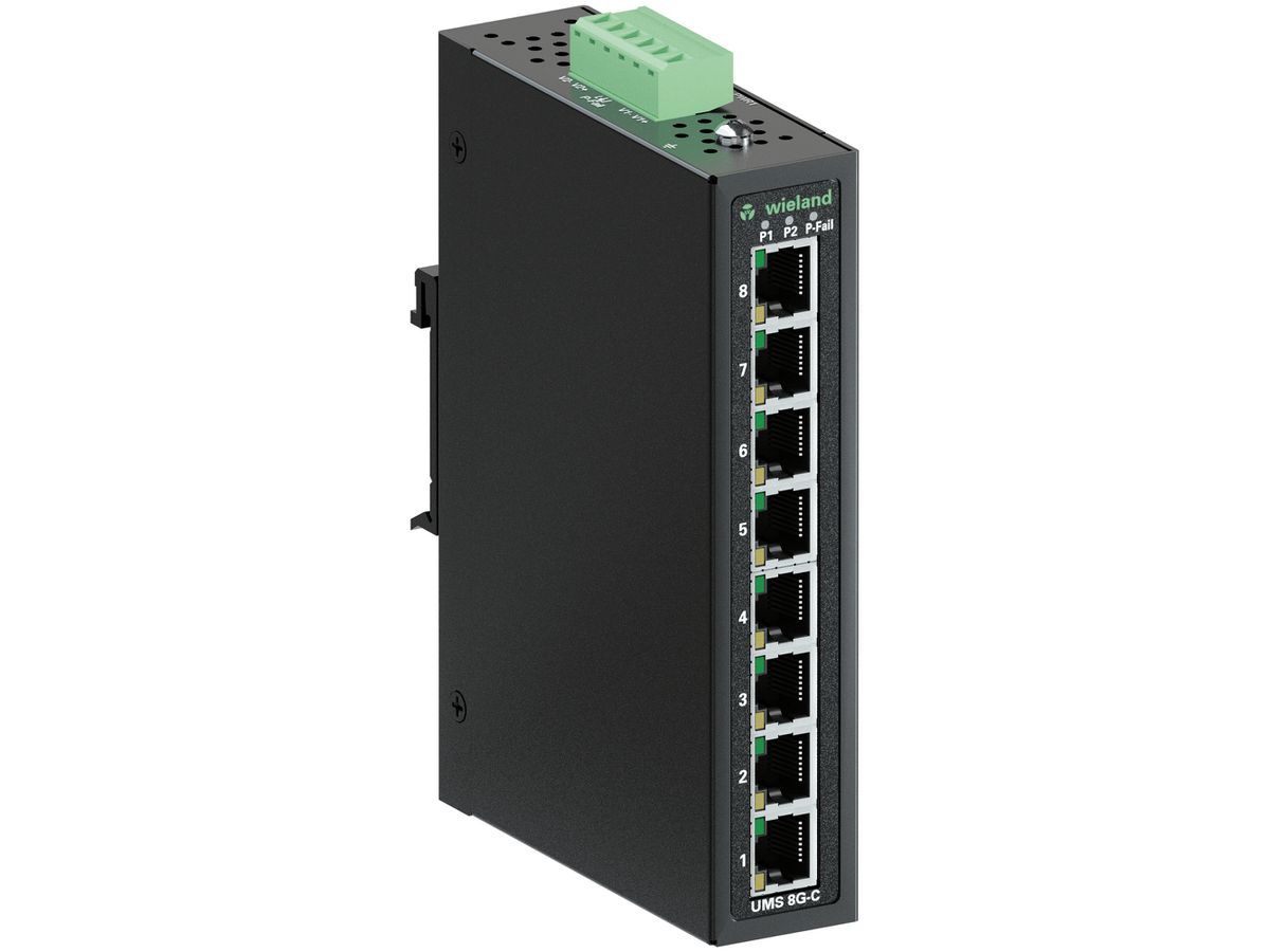 Switch wienet UMS 8G-C, 8-Port, 10/100/1000Mbit/s, unmanaged, IP30